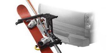 Hitch-Mounted Ski Carrier